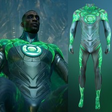 Upgraded Green Lantern Jumpsuit Superhero Suit Cosplay Zentai Costume Halloween