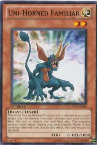 Uni horned familiar - uni-horned,