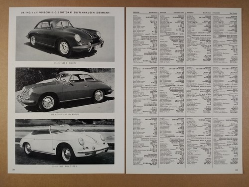 1961 porsche 356b coupe - 1961,