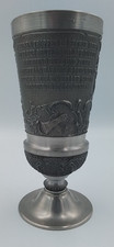 Zinn Rastal Decorative Pewter Goblet #5035