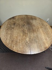 ANTIQUE OAK DINING TABLE