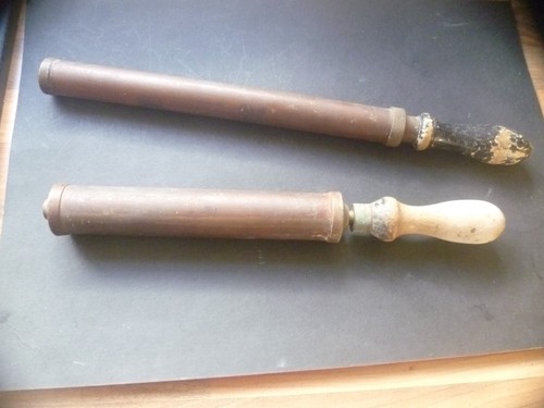 Antique brass syringe - brass,