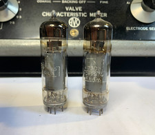 Matched Pair Mullard Military Grade CV2375 EL84 6BQ5 Valves Tubes kM1 Codes Used