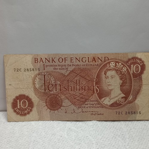 Bank england ten shillings - england,