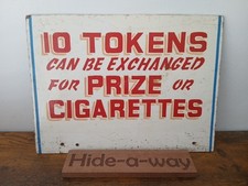 Original Vintage Fairground 1950s/60s Plywood Sign