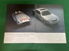 MERCEDES BENZ E CLASS & 300 SLR MILLE MIGLIA 1996 ADVERT A4 FILE 51