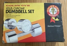 (2) GOLD'S GYM Steel BLACK RED