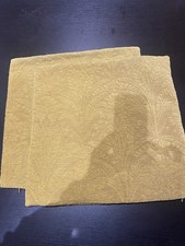 Marks & Spencer Ochre Yellow Cushion Covers 19 Inches By 19 Inches x 2 