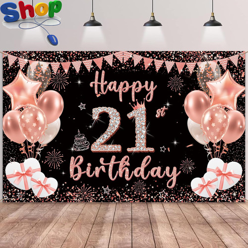 21st birthday decoration - 21st,