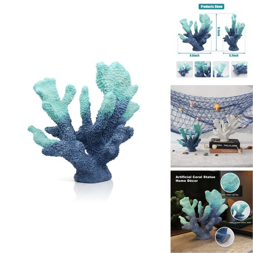 Accessoryway blue resin coral - blue,