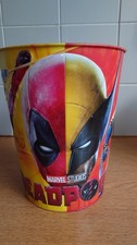 Marvel Cinema Popcorn Bucket Deadpool Wolverine Official Tin Collector's Item