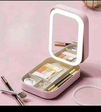 Portable Carry-on Box Desktop Skin Care Product Organization Light  Makeup