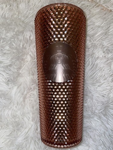 Starbucks rose gold studded - starbucks,