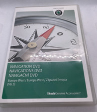 SKODA V6.1 SAT NAV DISC USED CONDITION DVD EUROPE WEST SATELLITE NAVIGATION