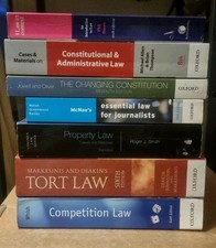 7 × Oxford Law Textbooks - Law Undergraduate / Postgraduate Study Books Joblot