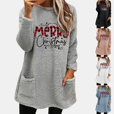 Womens Christmas Fleece Jumper
