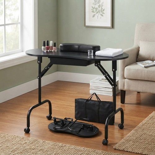 Folding manicure nail table - nail,