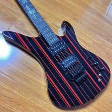 Schecter Synyster Gates electric guitar Black  red lines HH pickup FR bridge