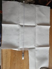 Zweigart Cashel Linen Pearl Flecked White 28ct, 19x27 Inches - Used