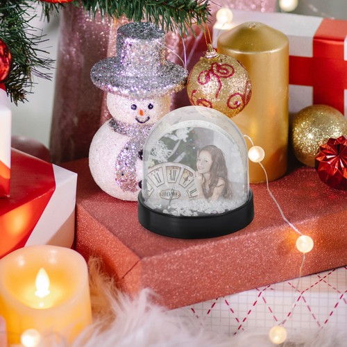 Diy photo snow globe - snow,