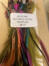 Fly Tying 50 Mixed Plain Dyed