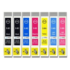 7 Ink Cartridges (Set+Bk) for