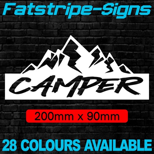Mountain camper stickers - mountain,