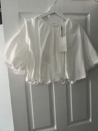 Ladies white zara puffer - white,
