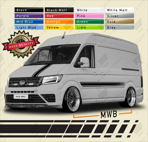Side stripes bonnet stickers - side,