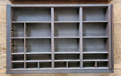Small antique wooden printers - wooden,