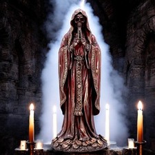 Santa Muerte Bronze Figurine