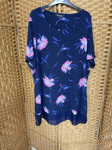 Ladies bon marche navy pink - bon,