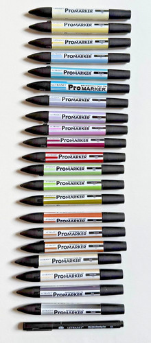 Letraset promarkers pens 1 - letraset, 20