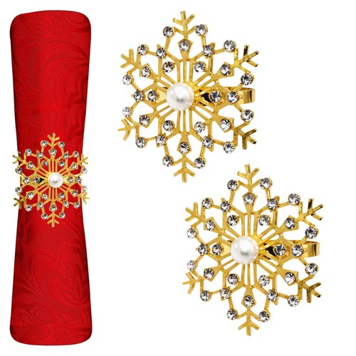 Pearl napkin rings - napkin,