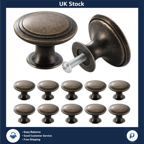 Antique bronze cabinet knobs - antique,