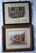 Gloucestershire Regiment. 2 Period framed photographs. 1924 and earlier. Named