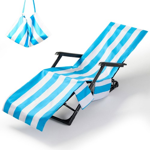 Striped beach chair cover - striped,