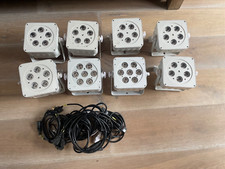 LEDJ Slimline par 7Q5 and 5Q5. X 8 units. Par cans , uplighters