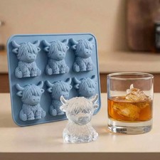 Mini Highland Cow Ice Mold –
