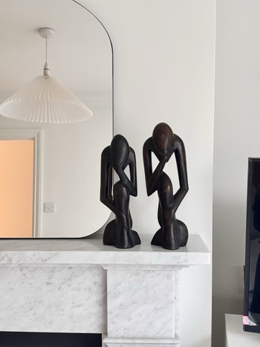 Pair abstract african - of,