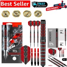 Wolfram Infinity 97% Tungsten Darts - Precision Flight and Grip for Champions