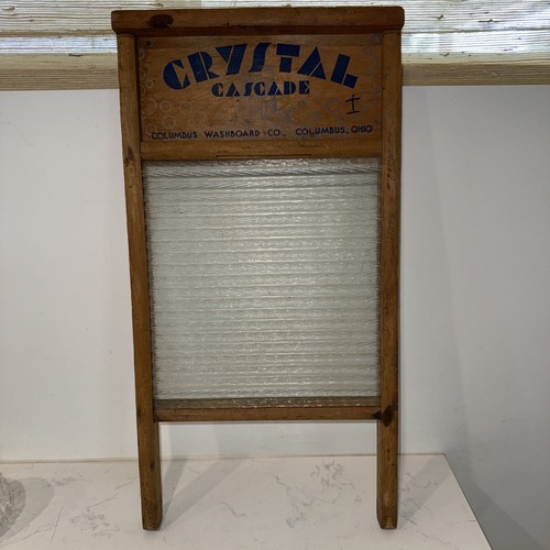 Vintage glass wash - vintage, board