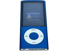 Apple iPod Nano A1320 Blue 8GB Portable Media Player MP3 Tested Connect to Power