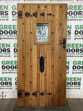 STUDDED OAK FRONT DOOR