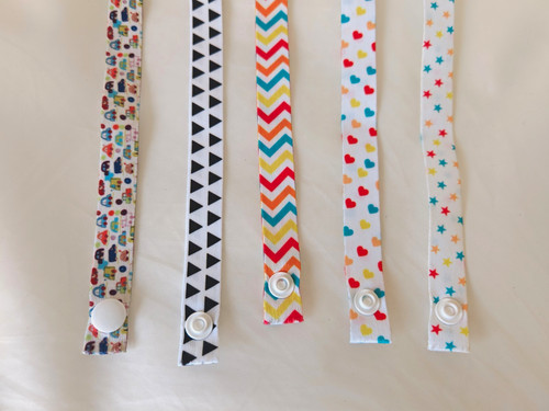 Fabric dummy straps - 5x, straps/clips