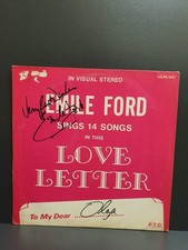 Emile Ford/Sings 14 Songs In This Love Letter/Transdisc Yellow LP + Autograph