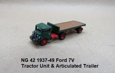 N Gauge  1:148 R PARKER MODELS  'KIT'  NG 42 FORD 7V TRACTOR UNIT & TRAILER 1937