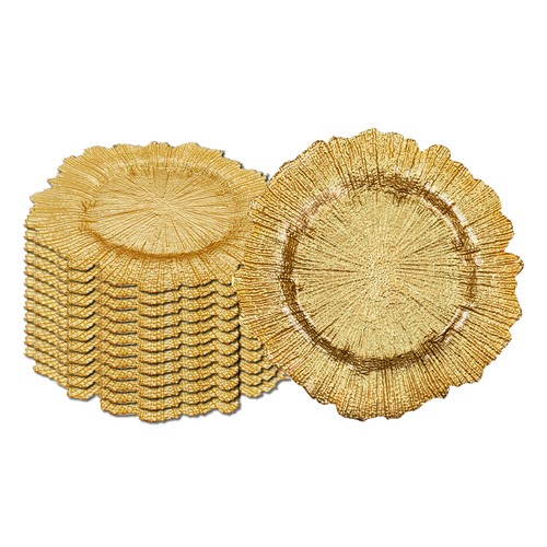 12pcs charger plates wedding - 1-12pcs,