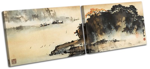 Asian oriental watercolour - oriental,