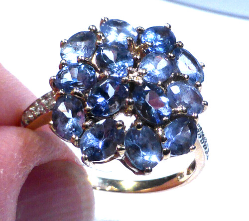 9ct gold ring - 9ct, tanzanite